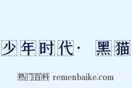 少年时代·黑猫是什么意思的图片